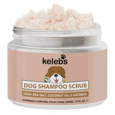 Image of KELEBS Dog Shampoo Itchy Skin Sensitive Relief Exfoliating Treatment Allergy Deshedding For Dogs Coconut Oil &amp; Oatmeal