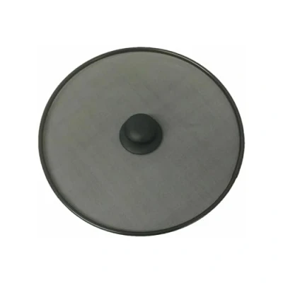 Image of SDMAX Kitchen Frying Pan Splatter Screen Cover Guard Protective Lid Mesh Fat with Knob, Handy Housewares, Prevents Oil Splatter, Skillet Hot Shield for Home (25cm)