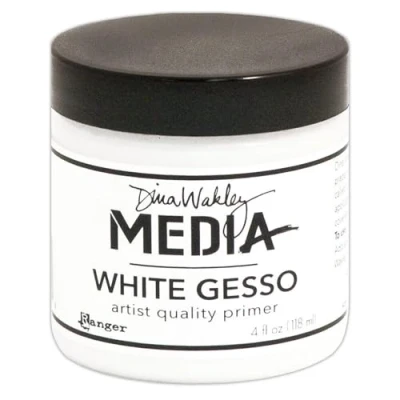 Image of Dina Wakley Media 4 oz Gesso Jar, White