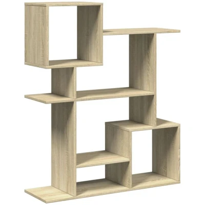 Image of vidaXL Room Divider Bookcase Sonoma Oak 92x29x112 cm Engineered Wood
