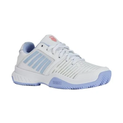 Image of K Swiss Women&#039;s Court Express Hb Tennis Shoe, White Open Air Strawberry Ice, 7 UK