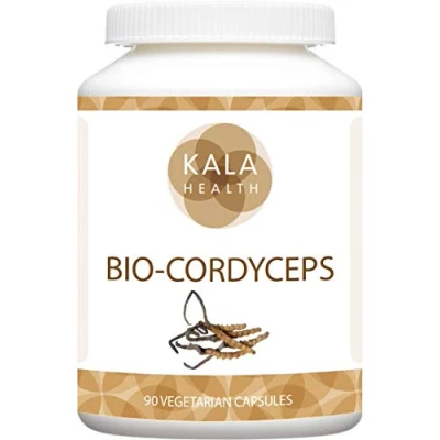 Image of Kala Health Pure Cordyceps Sinensis 740mg (90 Vegetarian Capsules) The Natural Mushroom for Increased Vitality, Endurance and Stamina