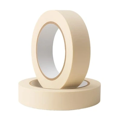 Image of 2 Rolls For 25mm X 50m Masking Tape Multipurpose Painters Tape, Indoor Painting Paper Diy Use Walls, Crafts &amp; Decorater Tools