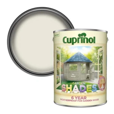 Image of Cuprinol CUPGSJAS5L 5 Litre Garden Shades Paint Pale Jasmine