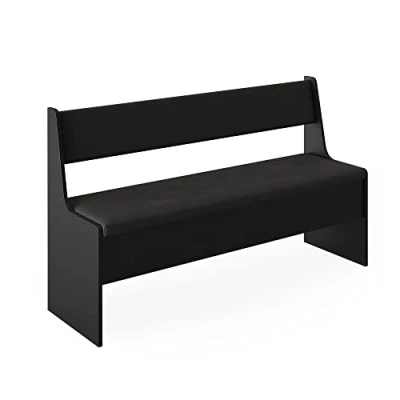 Image of Vicco Dining room corner bench Roman, Black, 136.6 x 41.5 cm