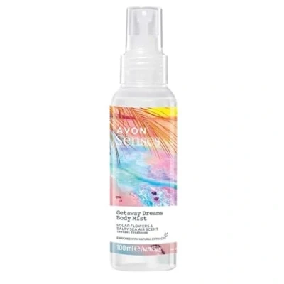 Image of Avon Senses Body Mist 100ml (Getaway Dreams Solar Flowers &amp; Salty Sea Air), 100 ml (Pack of 1), Pack 1