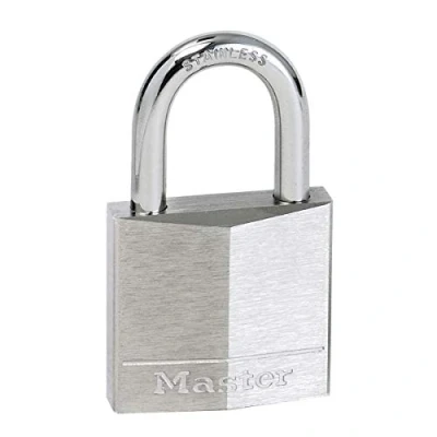 Image of Master Lock 640EURD Marine Padlocks with Key, Grey, 6,5 x 4 1,3 cm