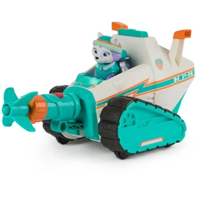 Image of Paw Patrol Everest Deluxe Snowmobile, with Projectile Launcher, Snowboard and Collectible Action Figures, Kids’ Toys for Boys &amp; Girls Ages 3+