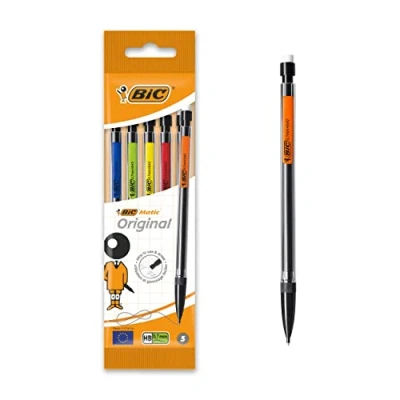 Image of BIC Matic Original 0.7mm Mechanical Pencils 5 Pack, black