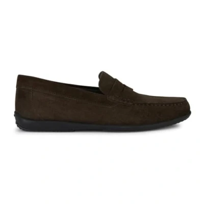 Image of Geox Men&#039;s U Ascanio C Moccasin, Dark Brown, 8 UK