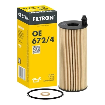 Image of 04152WA01000 Oil Filter FILTRON OE 672/4 Insert BMW: 3 Saloon, 5 TOYOTA: RAV4 IV Off Road, Auris Estate, Avensis III Estate