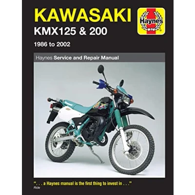 Image of Kawasaki KMX125 &amp; 200 (86 02) Haynes Repair Manual (Paperback)