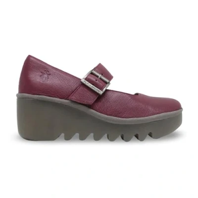 Image of Fly London BORY564FLY Mousse Leather Women&#039;s Heels Shoes