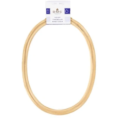 Image of DMC Oval Wooden Embroidery Hoop/Frame 8 inch / 18 x 24 cm