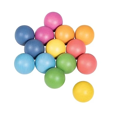 Image of TickiT 73991 Rainbow Wooden Balls Pack of 14