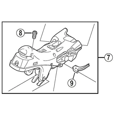 Image of Shimano Spares ST 6800 Left Hand Bracket