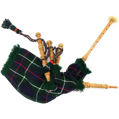 Image of Junior Playable Bagpipes,Child Bagpipe/Kids Toy Bagpipe Free 2 Reeds with Bag (Mackenzie)