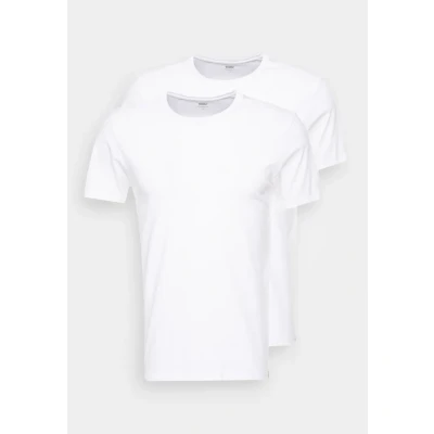 Image of Levi&#039;s SLIM Crewneck 2 PACK Basic Tshirt, Men&#039;s, Size: XS, White/white