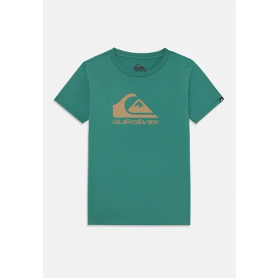 Image of Quiksilver LOGO Youth Unisex Print Tshirt, Size: 8y, Deep sea