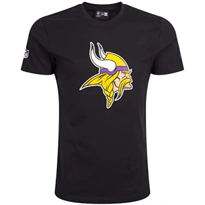 Image of New Era Minnesota Vikings Tshirt NFL Team Logo Black M