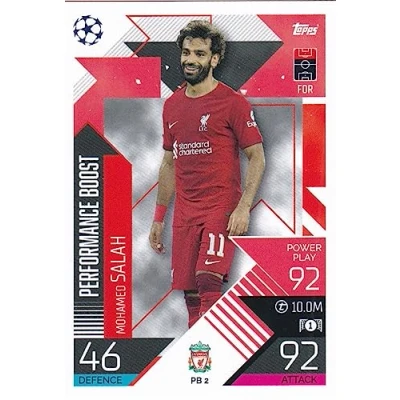 Image of Topps Match Attax Extra 2022/23 Mohammed Salah Performance Boost PB 2