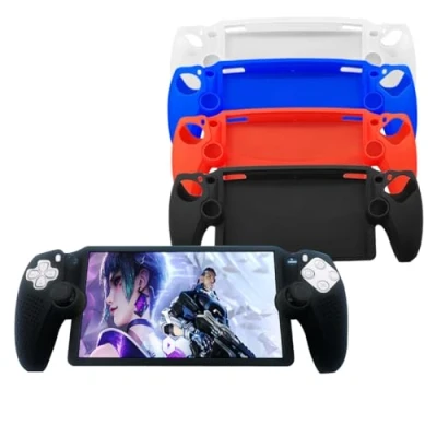 Image of BeisDirect Protective Case for Sony PlayStation Portal Gaming Console Silicone Dust Protection Cover Protector PS Accessories (Blue)