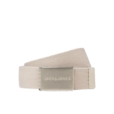 Image of Jack &amp; Jones Jaclondon BELT Belt, Men&#039;s, Size: 42, Moonbeam
