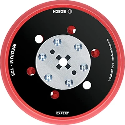Image of Bosch Professional 1x Expert Multihole Backing Pad Universal (Version Soft, Ø 125 mm, Accessories Random Orbital Sander)