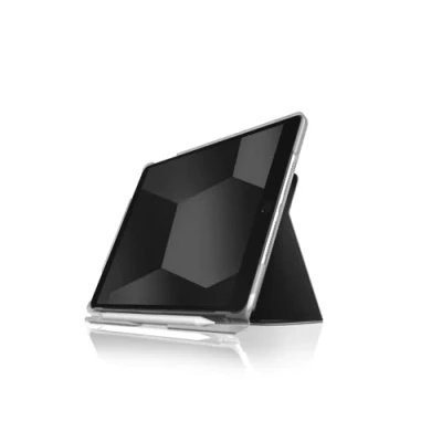 Image of STM Studio for iPad 7th, 8th &amp; 9th Lightweight Case with Apple Pencil Storage/Holder Sleep/Wake Cover Black