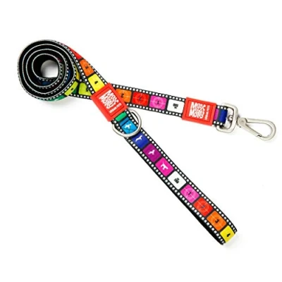 Image of Max &amp; Molly Movie And Colorful Unique Design Comfortable Secure Cushioned Neoprene Sporty Elegant Short Leashes, L