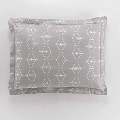 Image of douceur d&#039;intérieur, Flat Ruffle Pillowcase 50 x 70 cm Natural, 100% Cotton, Aristide