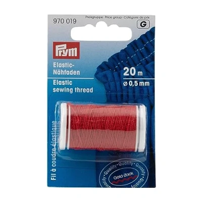 Image of Prym Elastic Sewing Thread, Polyester, Red, One Size