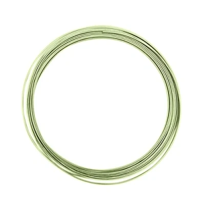Image of Vaessen Creative Aluminium flat wire 3,5x1mm 5m apple green,