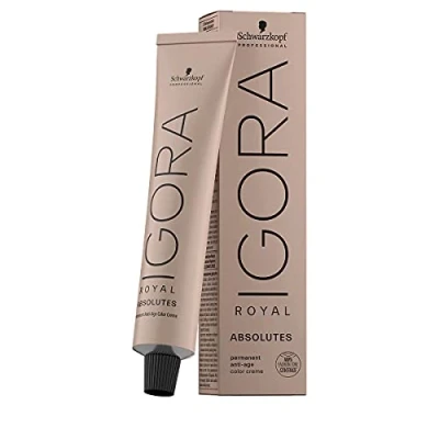 Image of Schwarzkopf Coloration Professional Igora Royal Absolutes Permanent Anti Age Colour Cream 8 140 Light Blonde Cendré Beige Natural