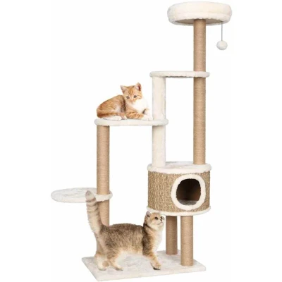 Image of vidaXL Cat Tree with Luxury Cushions and Scratching Post 148cm Seagrass