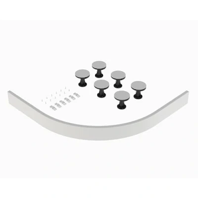 Image of Balterley Shower Tray Leg Set White For 700mm 900mm Quadrant Resin Trays