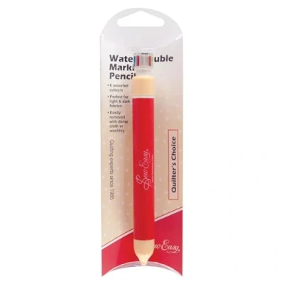 Image of Sew Easy Wash Out Pencil Retractable 6 Colour Water Soluble Marker for Sewing Quilting Dressmaking Crafting Tailoring