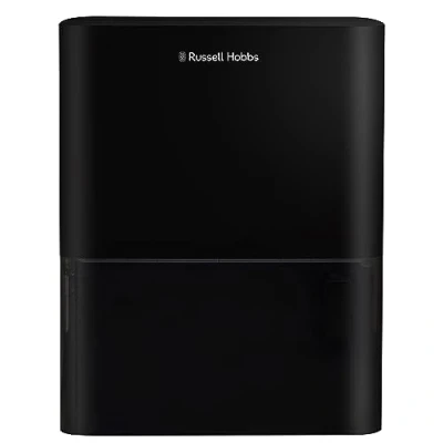 Image of Russell Hobbs Dehumidifier 10 Litre/Day for Damp/Mould &amp; Moisture in Home, Kitchen, Bedroom, Office, Caravan, Laundry Drying, 30m2 Room, Smart Timer, Black RHDH1001B