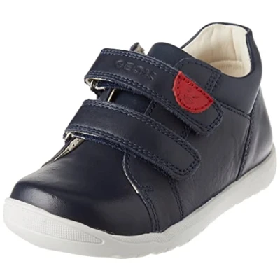 Image of Geox Baby B Macchia Boy First Walker Shoe, Navy, 5 UK Child