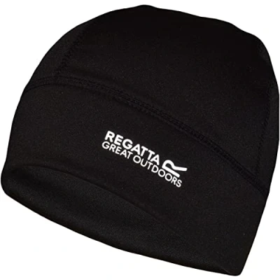 Image of Regatta Mens Extol Stretch Beanie Hat Black
