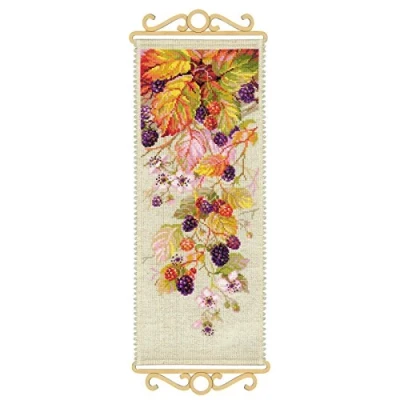 Image of Riolis BlackBerry Banner Counted Cross Stitch