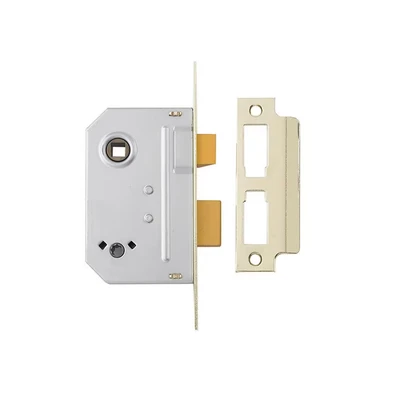 Image of Yale Locks PM236CH25 Bathroom 2 Lever Sash Lock 2.5 inch Polished Chrome Finish