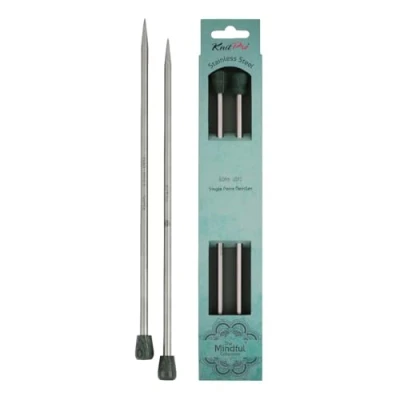 Image of KnitPro Mindful Single Pointed Needles 40cm 6.00mm 3pcs