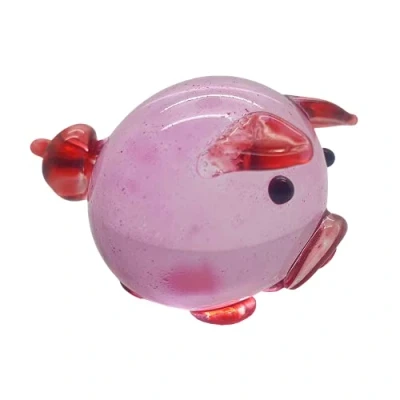 Image of VIE Naturals Hand Blown Glass Sculpture, Round Pig