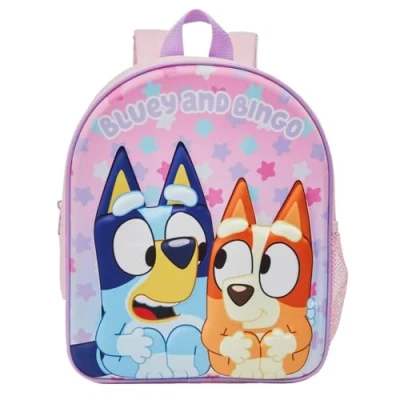 Image of Bluey &amp; Bingo Backpack Kids Girls School Bag Nursery Rucksack