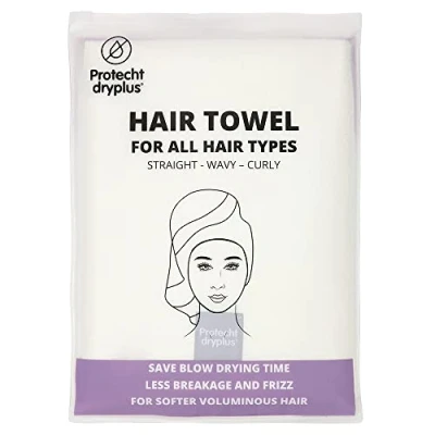 Image of PROTECHT DRYPLUS Microfibre Hair Towel White