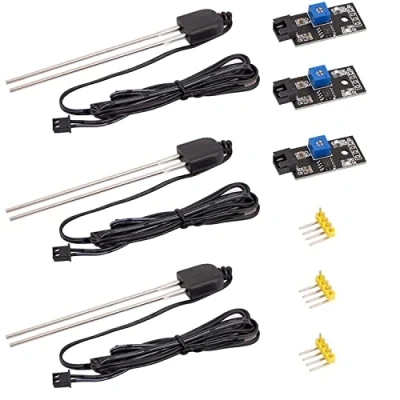 Image of AZDelivery 3 x Soil Moisture Sensor, Humidity Detector and Plant Meter with Corrosion Resistant Probe for Automatic Watering System Compatible Arduino Raspbery Pi