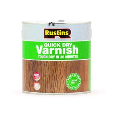 Image of RUSTINS Quick Dry Varnish, Clear Matt, 2.5 Litre