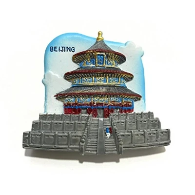 Image of Tiantan Beijing China 3D Refrigerator Magnet Travel Souvenirs,Hand Made Resin Home Decoration Fridge Sticker