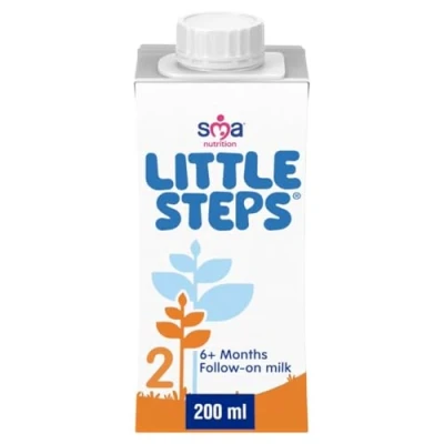 Image of Little Steps by SMA Follow On Baby milk 6 months+ Ready to use formula 200ml (Pack of 12)